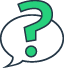 Seo Services 18 question mark balloon small green